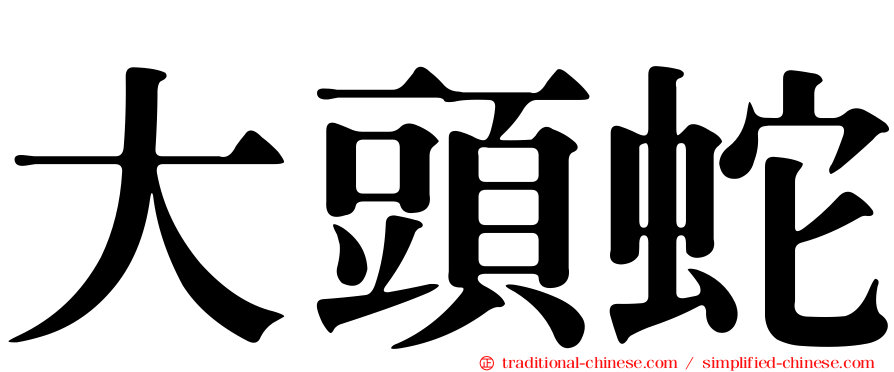 大頭蛇