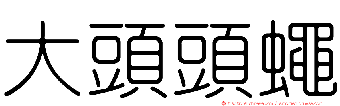 大頭頭蠅