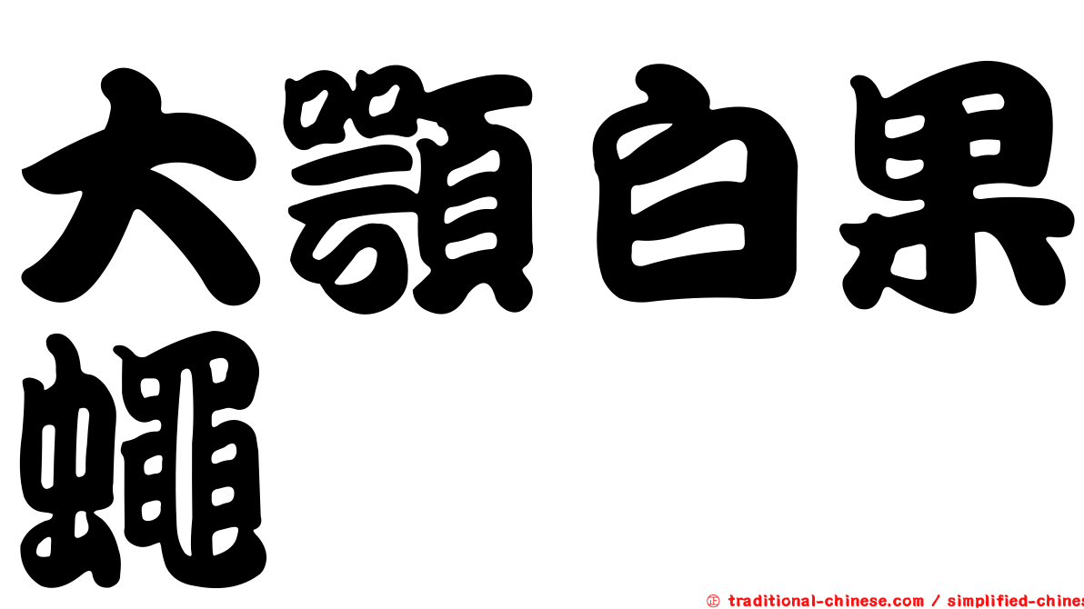 大顎白果蠅