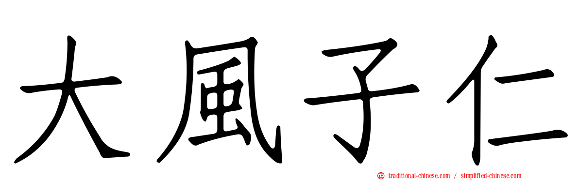 大風子仁