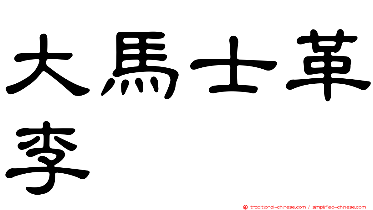 大馬士革李