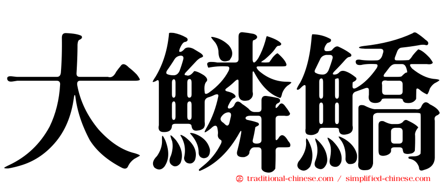 大鱗鱎