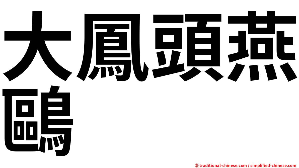 大鳳頭燕鷗