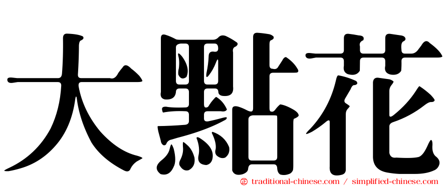大點花