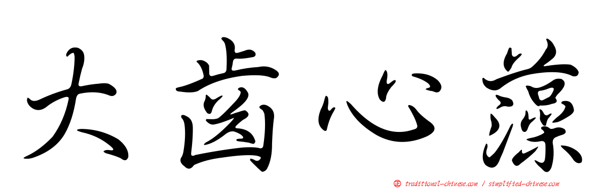 大齒心藻