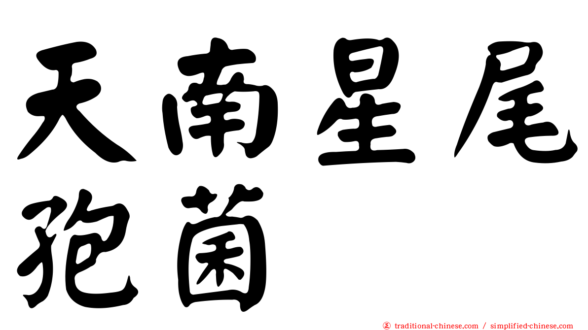 天南星尾孢菌