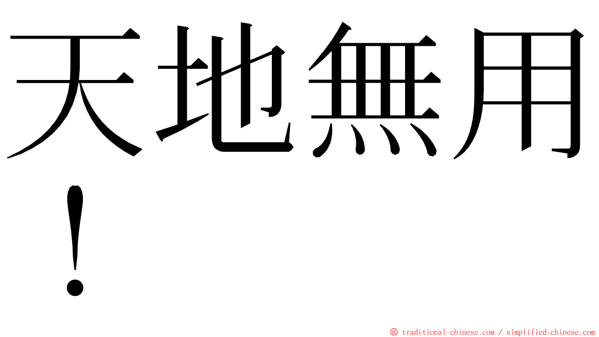 天地無用！ ming font