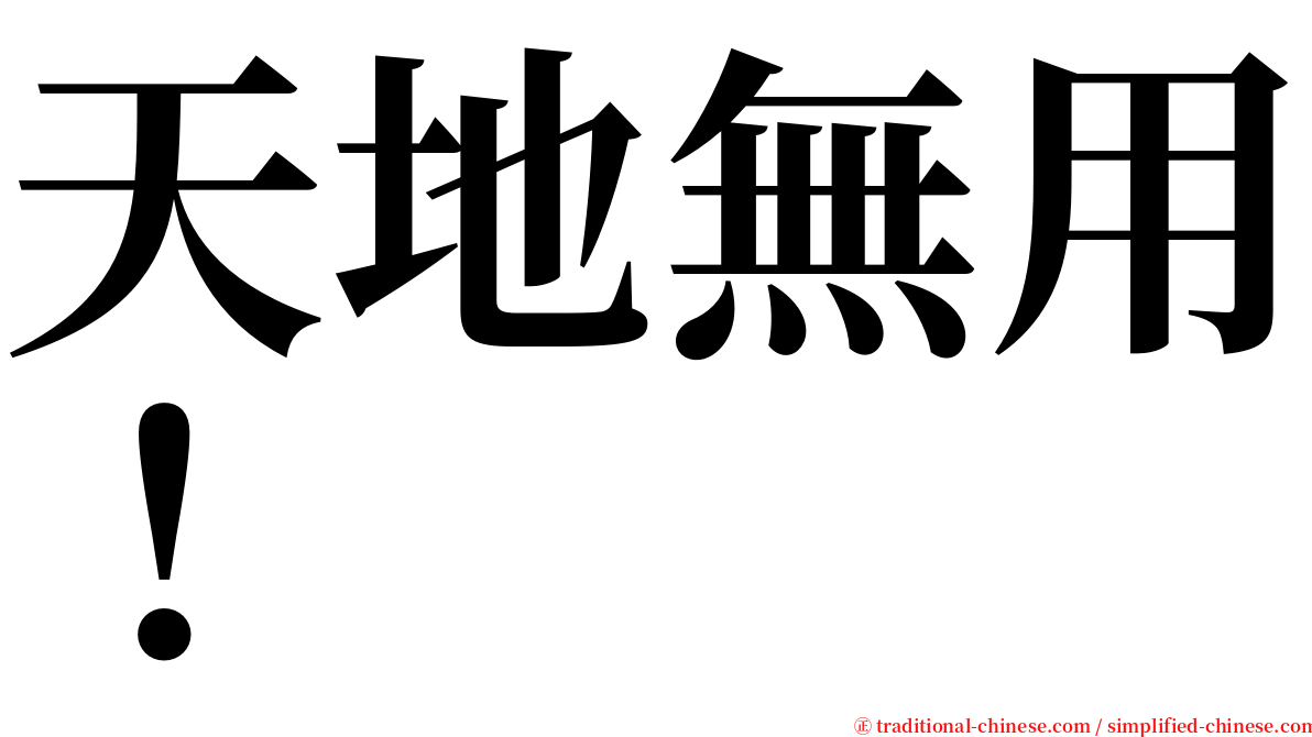 天地無用！ serif font