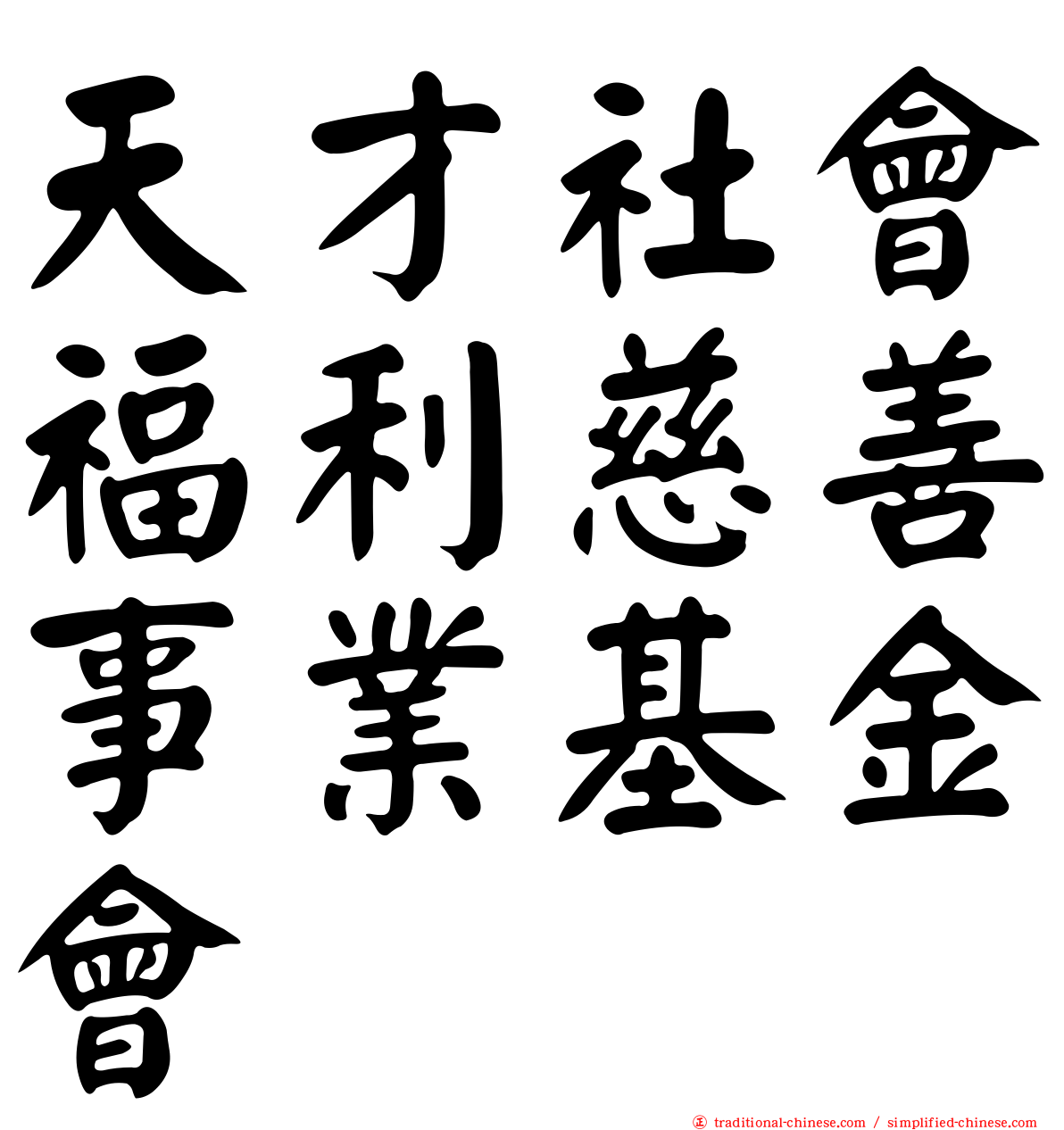 天才社會福利慈善事業基金會