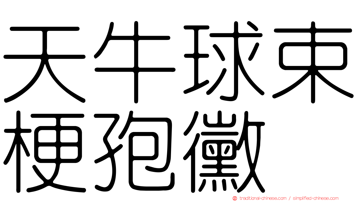 天牛球束梗孢黴
