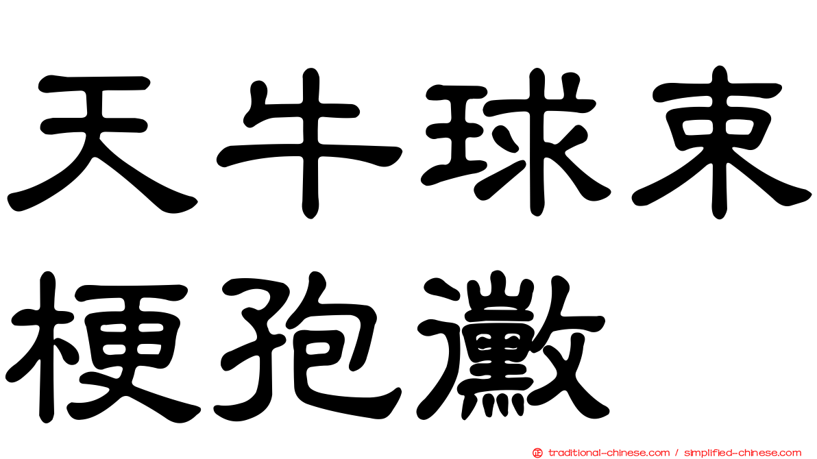 天牛球束梗孢黴