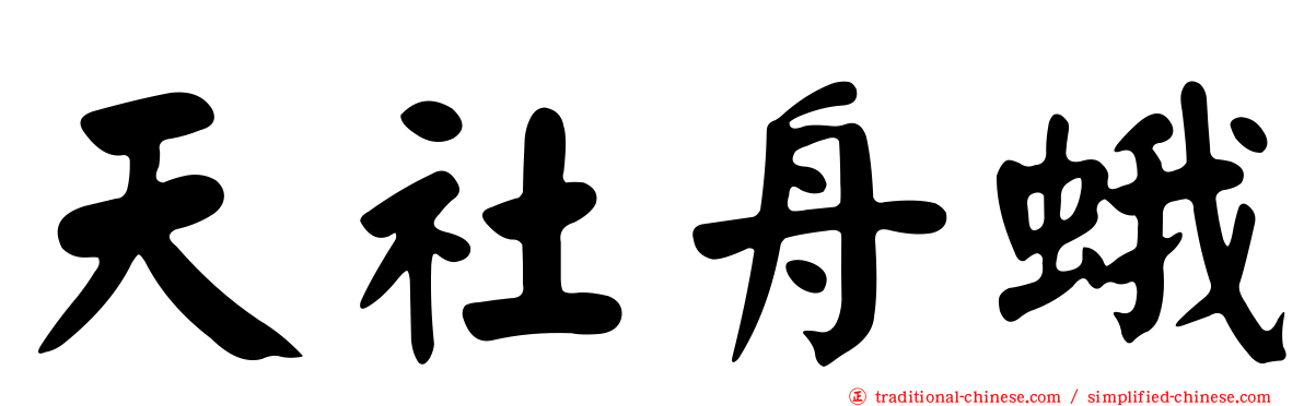 天社舟蛾