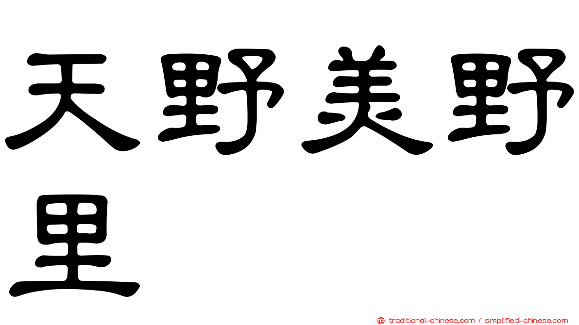 天野美野里