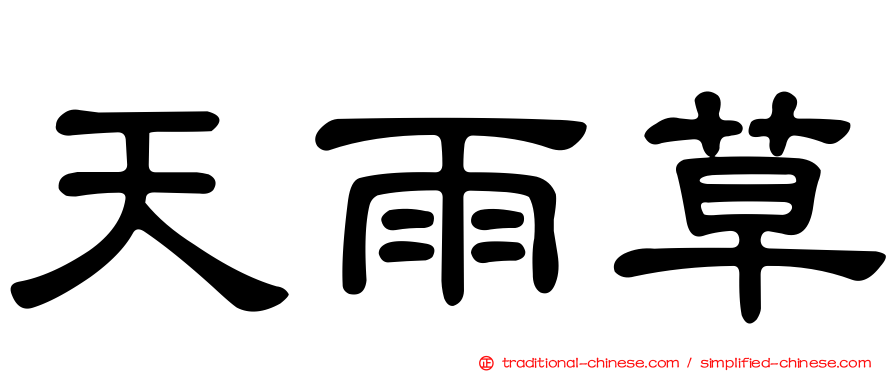 天雨草