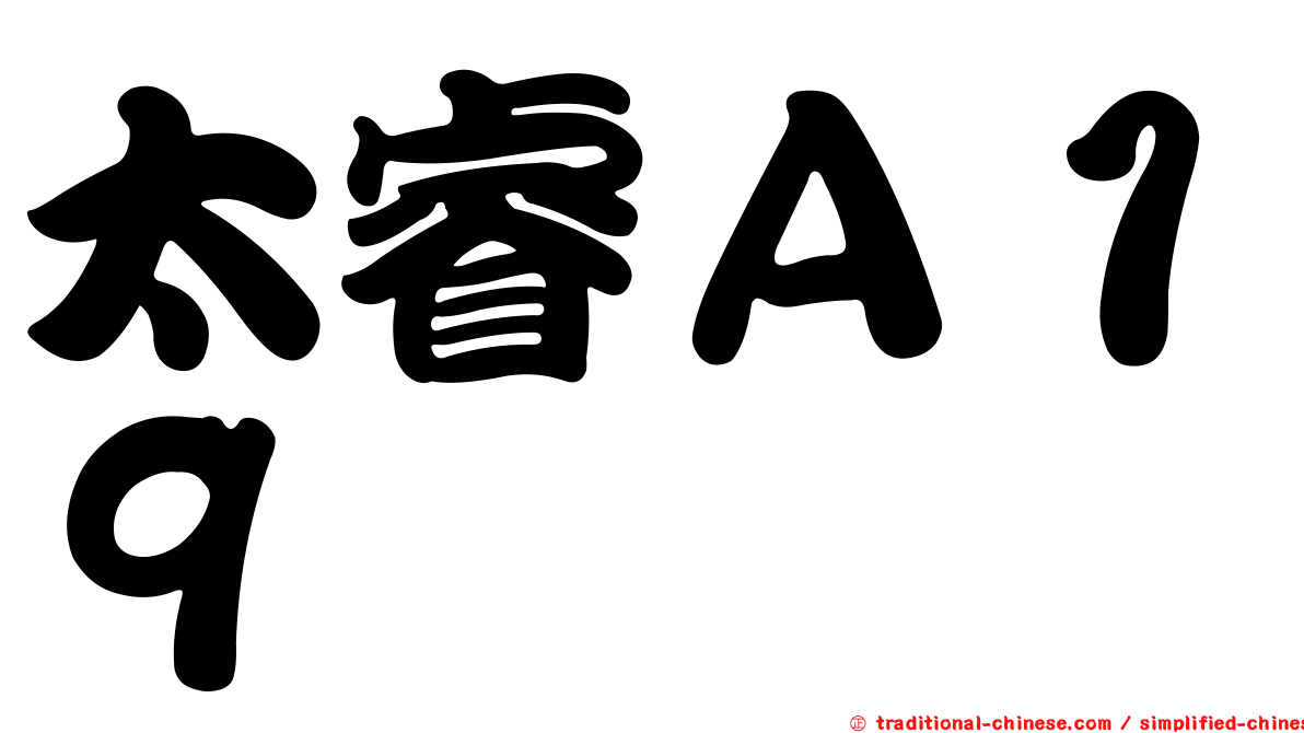 太睿Ａ１９