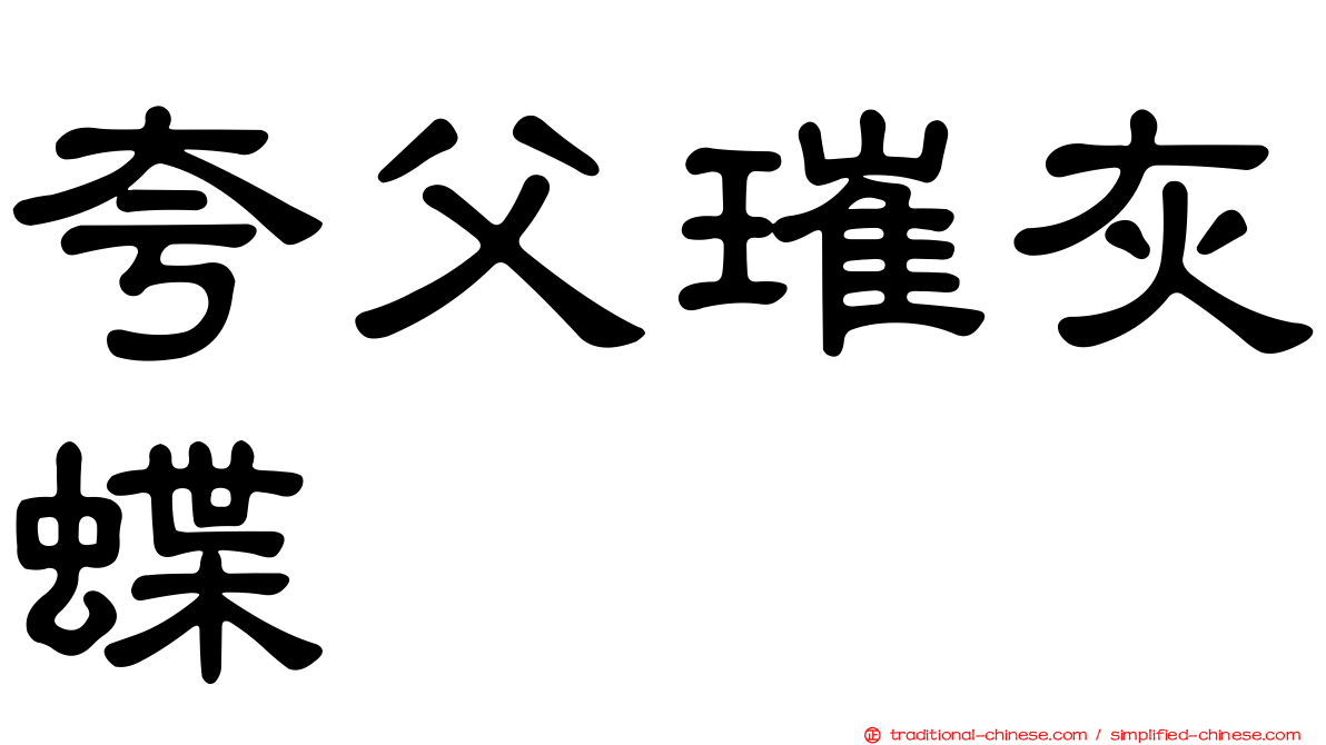 夸父璀灰蝶
