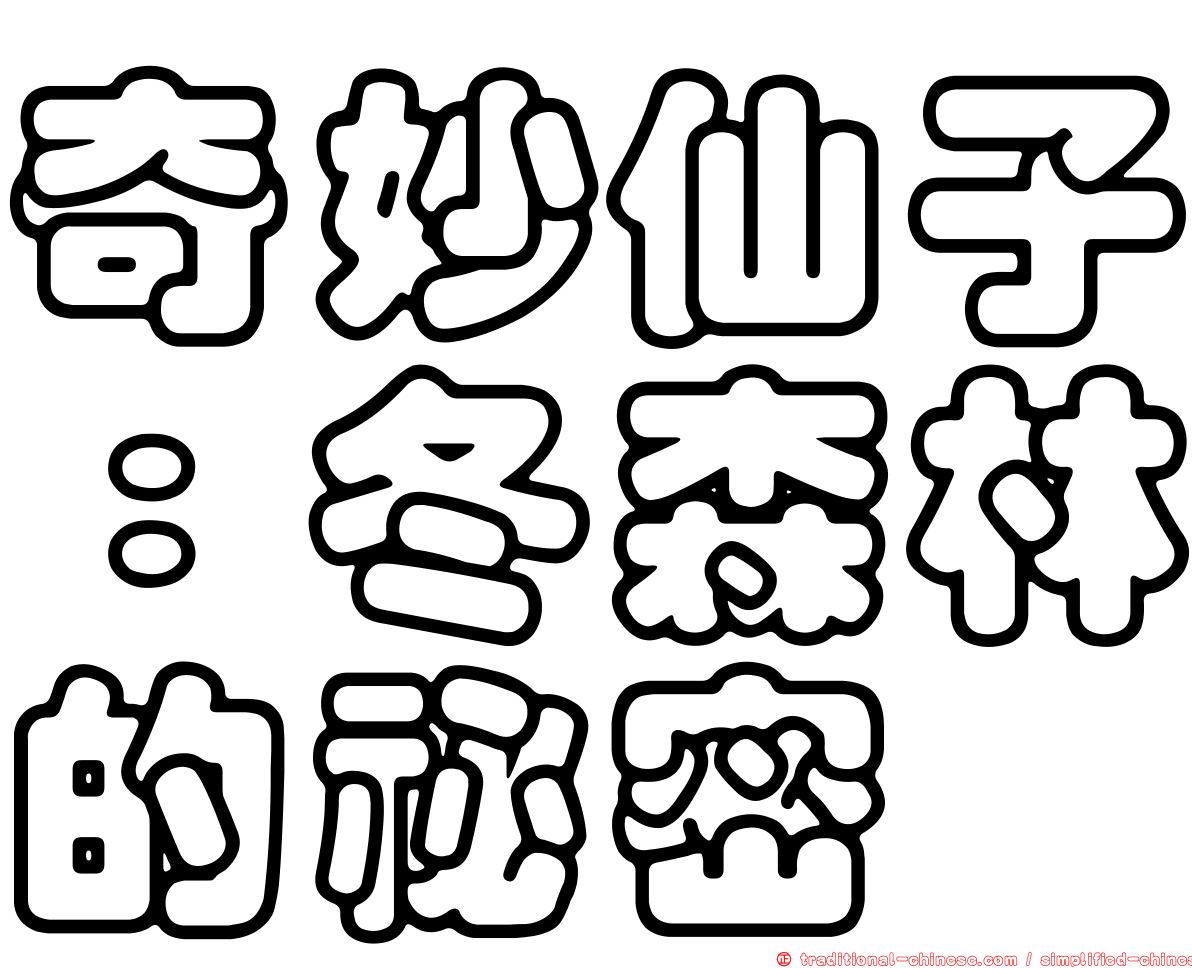 奇妙仙子：冬森林的祕密