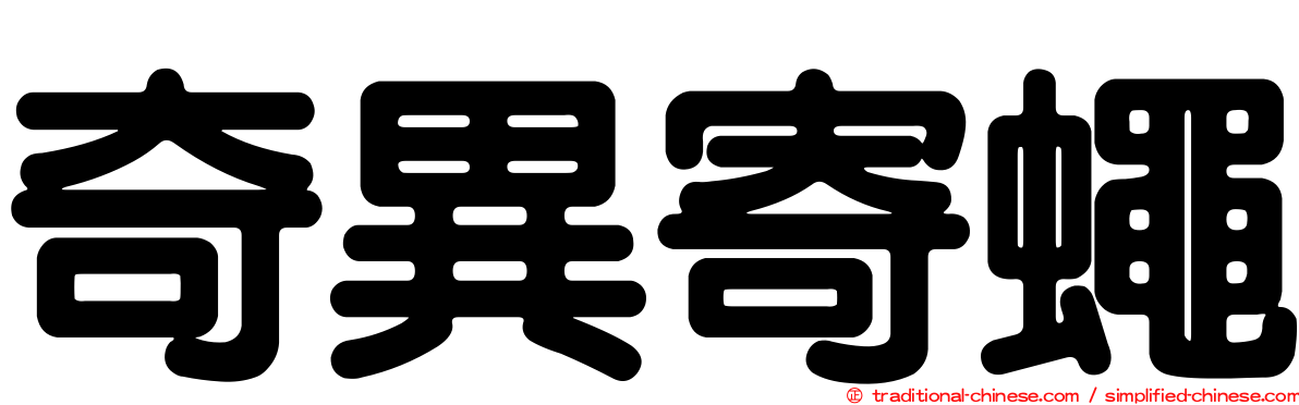 奇異寄蠅