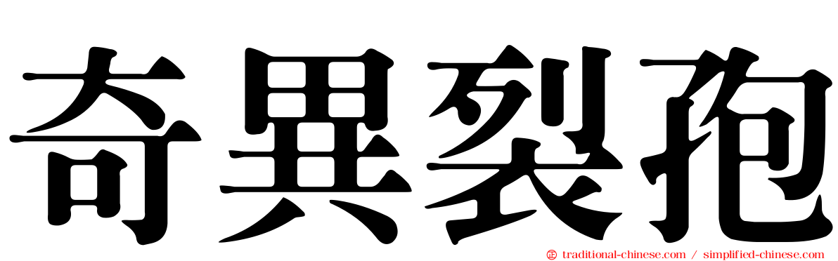 奇異裂孢
