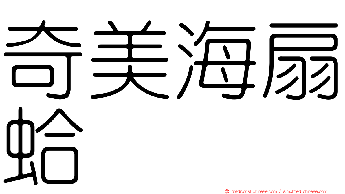 奇美海扇蛤