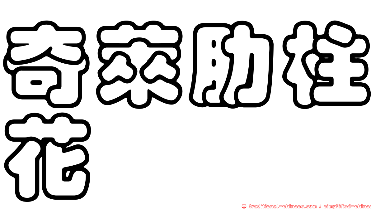 奇萊肋柱花