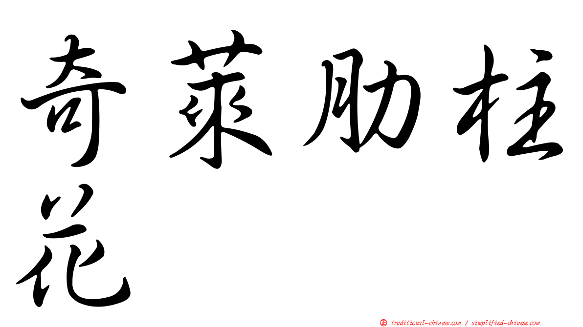 奇萊肋柱花