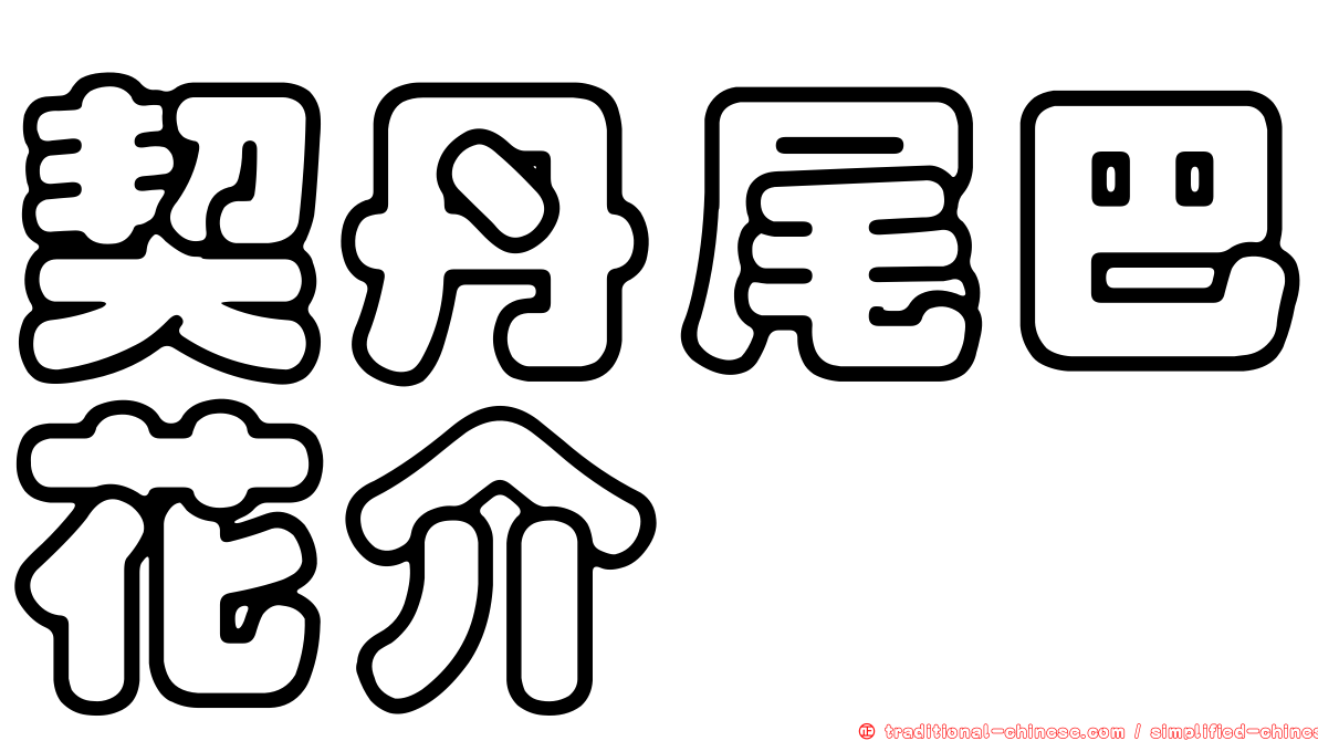 契丹尾巴花介