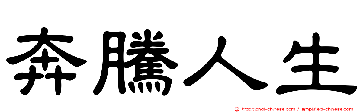 奔騰人生