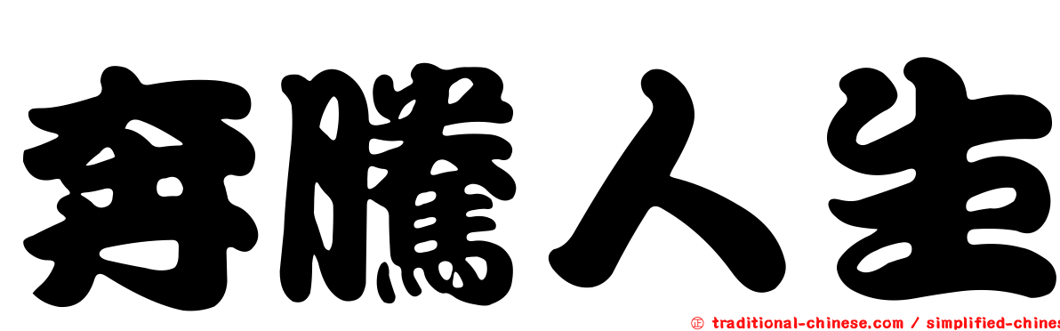 奔騰人生