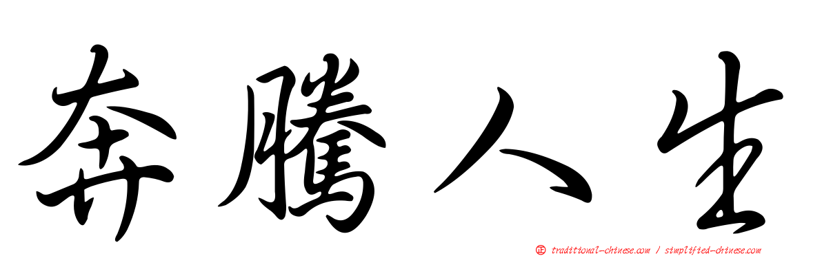 奔騰人生