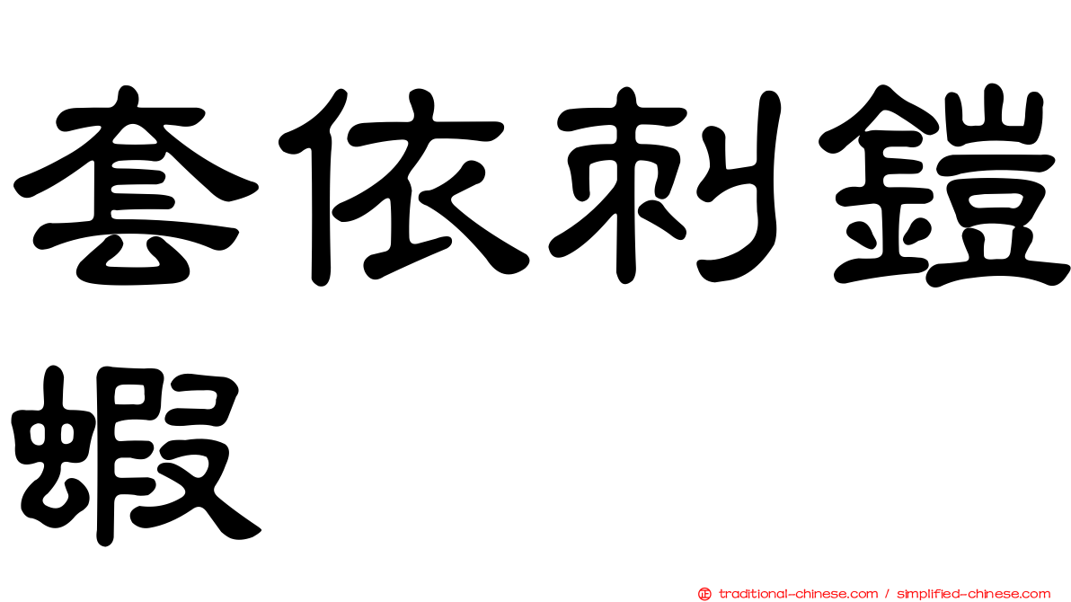 套依刺鎧蝦