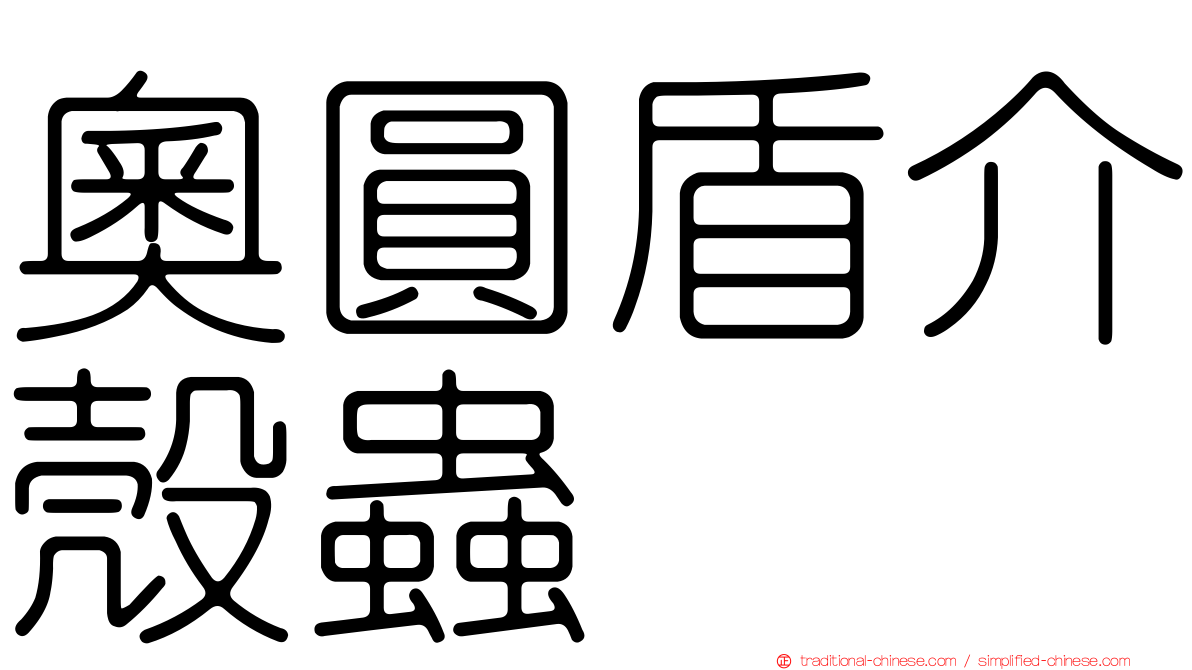奧圓盾介殼蟲