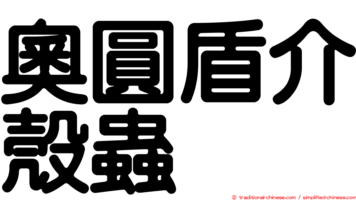 奧圓盾介殼蟲
