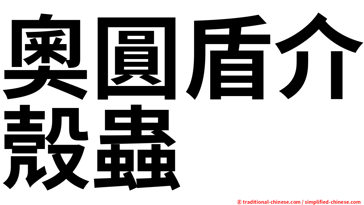 奧圓盾介殼蟲