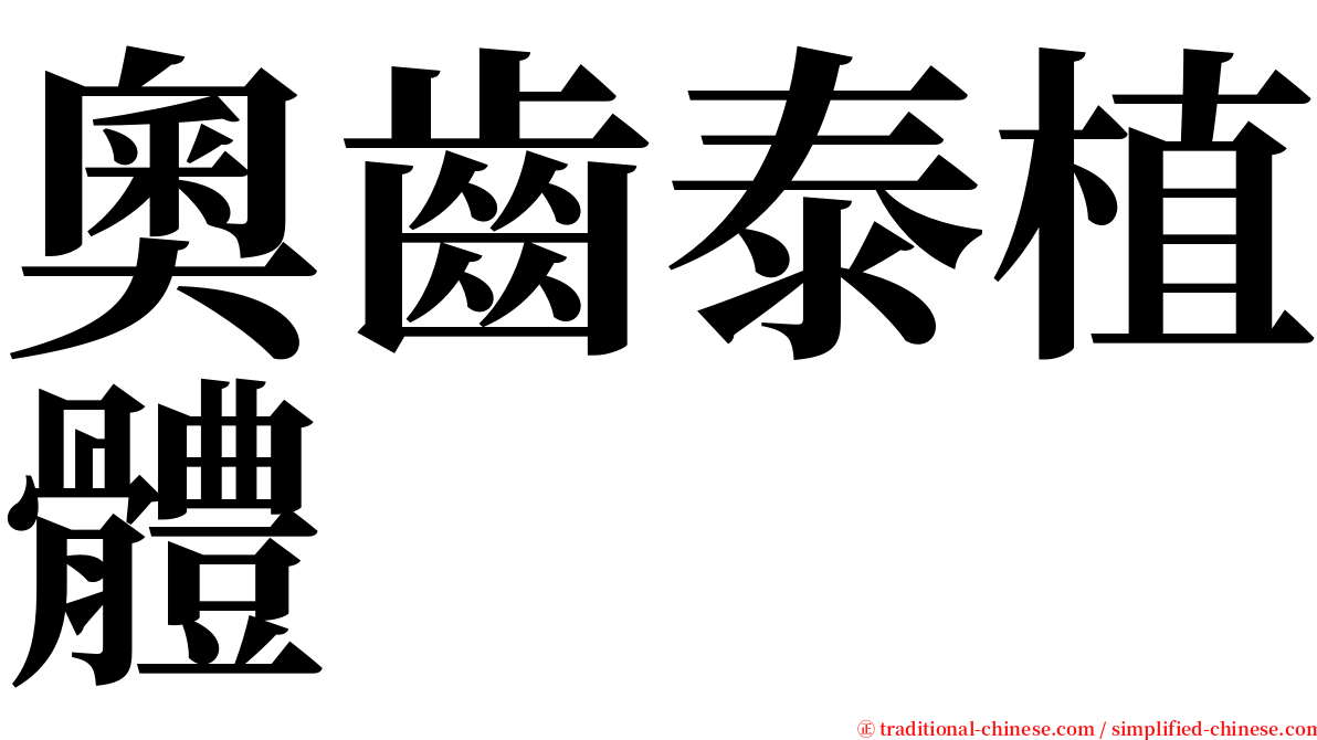 奧齒泰植體 serif font
