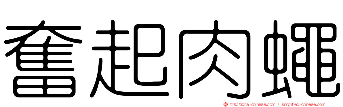 奮起肉蠅