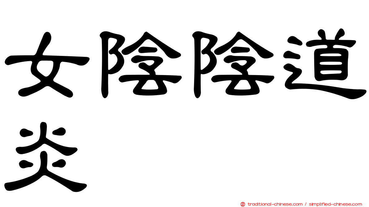 女陰陰道炎