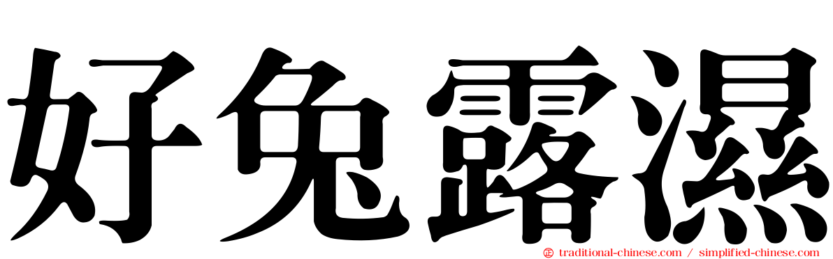 好兔露濕