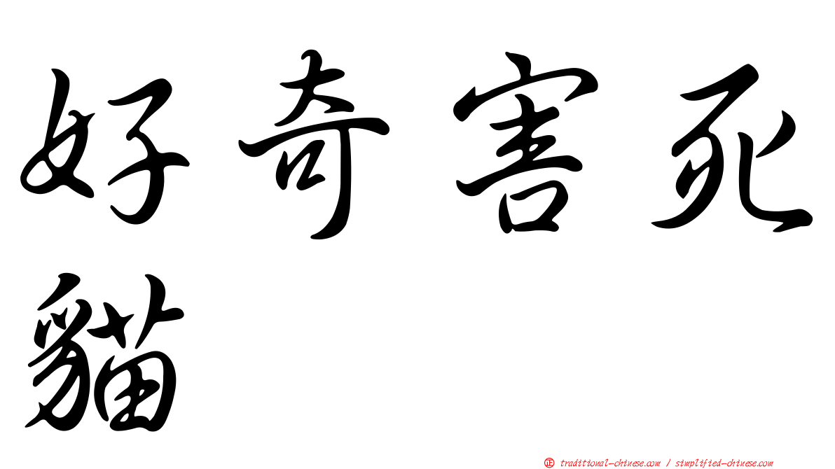 好奇害死貓