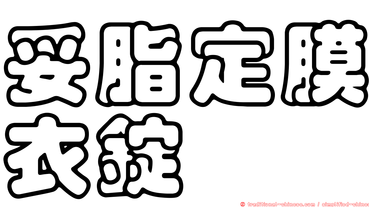 妥脂定膜衣錠