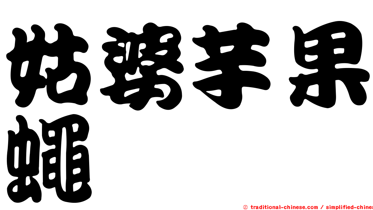 姑婆芋果蠅