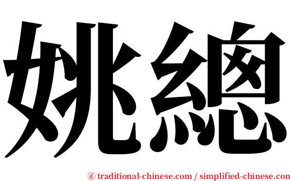 姚總 serif font
