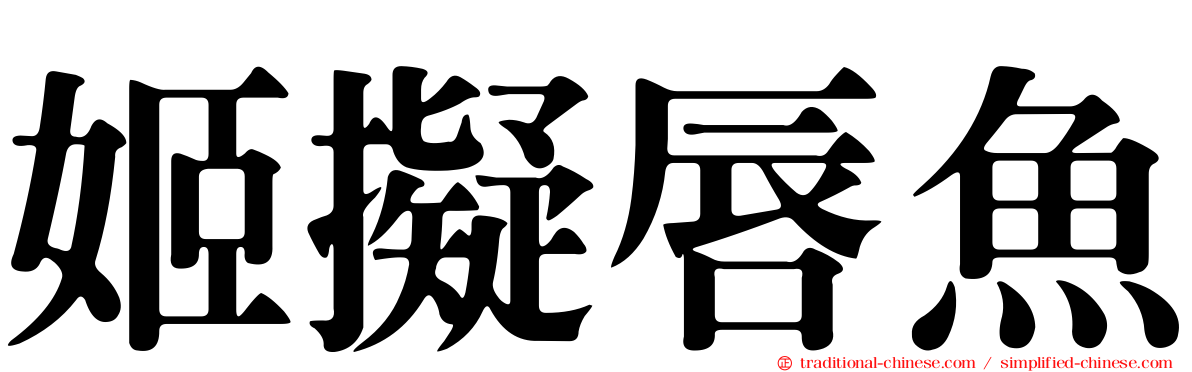 姬擬唇魚