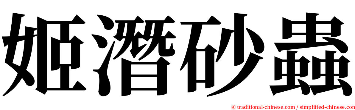 姬潛砂蟲 serif font