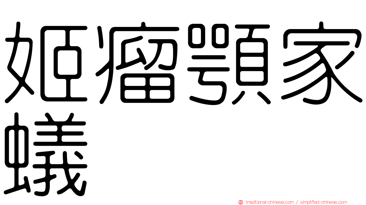 姬瘤顎家蟻