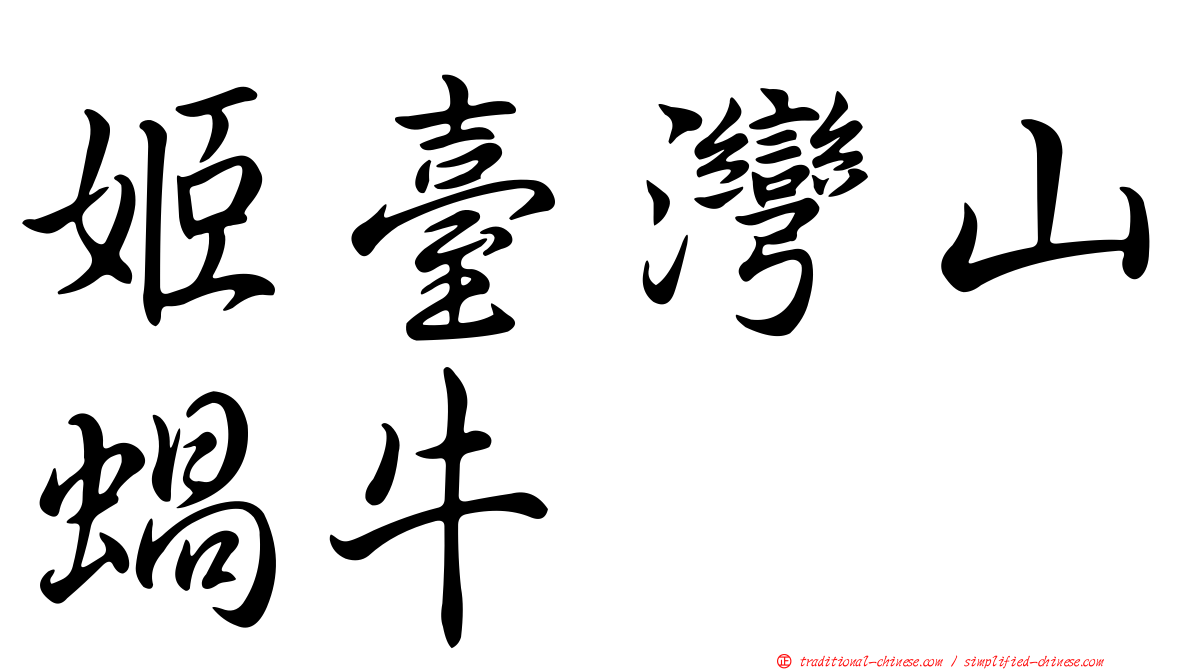 姬臺灣山蝸牛