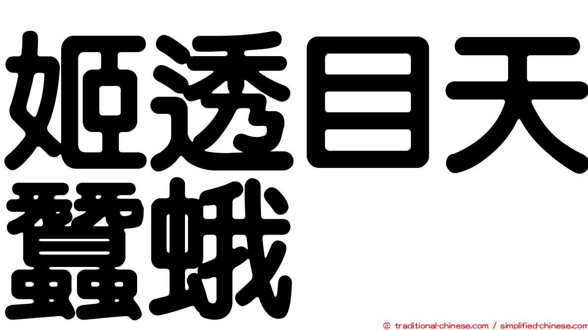 姬透目天蠶蛾