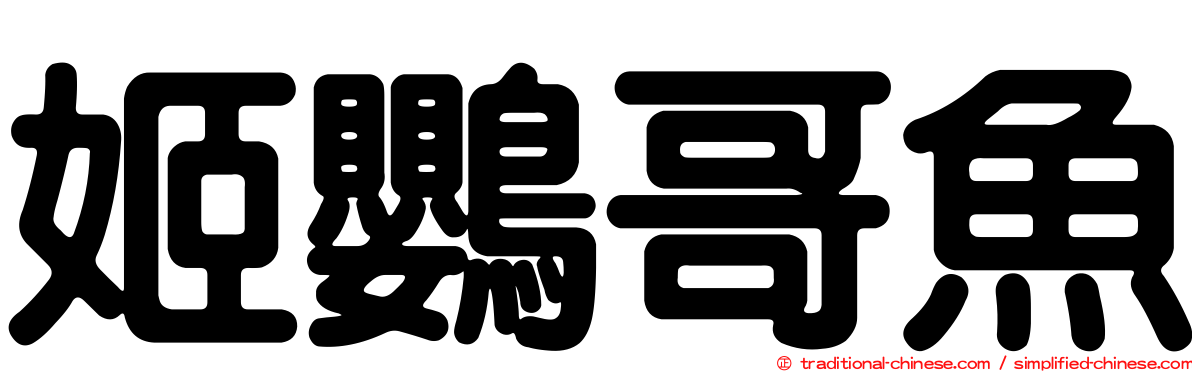 姬鸚哥魚
