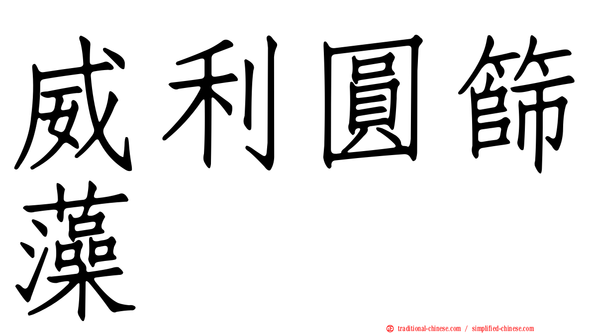 威利圓篩藻
