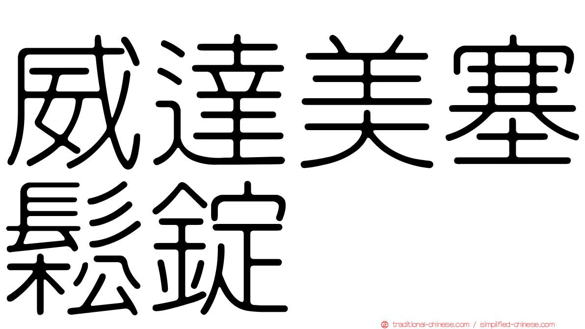 威達美塞鬆錠